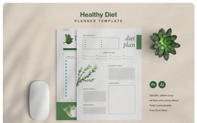 Healthy Diet Planner Template
