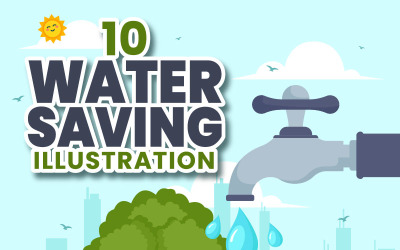 10 ilustrace úspory vody