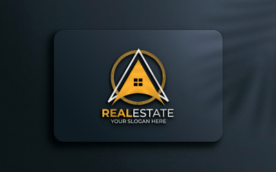 Modello di design unico del logo immobiliare