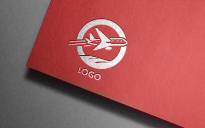 Papierflugzeug-Flugzeugspur-Signatur-Icon-Logo-Design