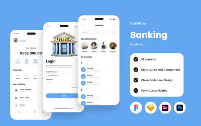 CashFlow - aplicativo móvel bancário