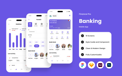 Finance Pro – Banking-App für Mobilgeräte