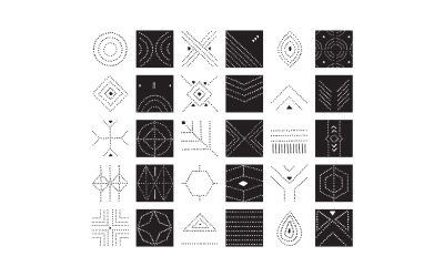 Gepunktete Vektormuster-Kacheln