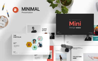 Мини-дизайн шаблона PowerPoint