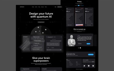 Написання вмісту AI Дизайн цільової сторінки
