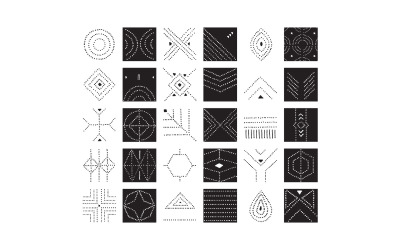 Пунктирна вектор візерунки плитки
