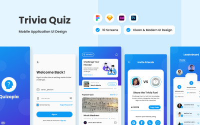 Quizopia - Мобильное приложение викторины