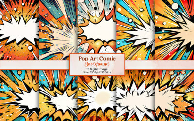 Урожай поп-арт коміксів ілюстрація фону та абстрактних коміксів цифровий папір