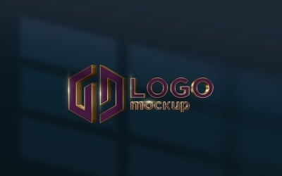 Роскошный шаблон макета логотипа.