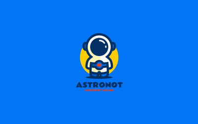 Astronaut Mascot Cartoon Logo 2