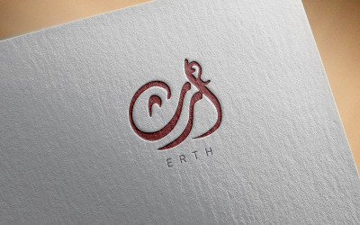 Design de logotipo elegante de caligrafia árabe-Erth-049-24-Erth