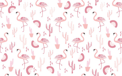 Flamingo Bezešvé Vzor