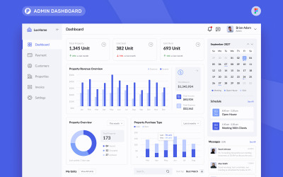 Luxhome - Real Estate Admin Dashboard