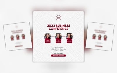 Modello di progettazione per social media per conferenze aziendali