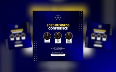 Modello per social media per eventi di conferenze aziendali