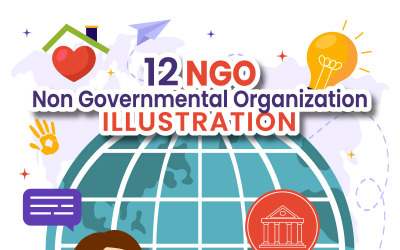 12 Ilustración de ONG u organización no gubernamental