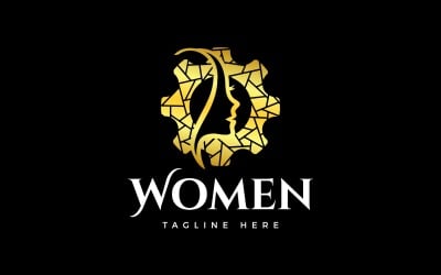 Luxurious Working Business Women Empowerment Logo