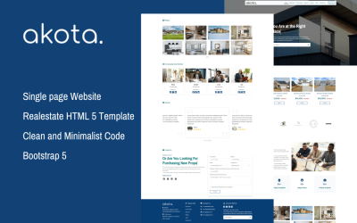 Akota 房地产 HTML 模板