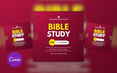 İncil Çalışması Canva Tasarım Şablonu