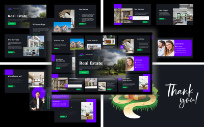 Modèle de présentation Powerpoint de Dreamzkape Immobilier