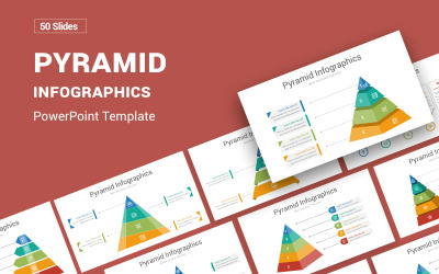 Piramide - Infographics PowerPoint-sjabloondiagrammen