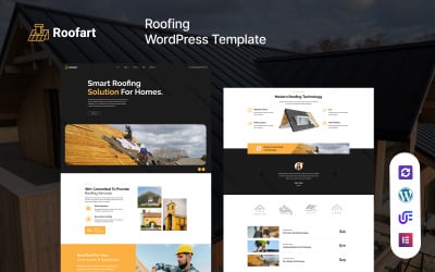 Roofart - Roofing Company Responsive WordPress Elementor Theme