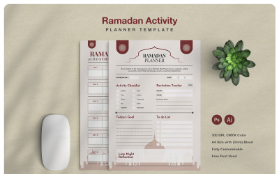 Ramazan Etkinlik Planlayıcı Şablonu