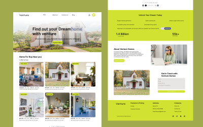 Selling Houses Landing Page UI Elements