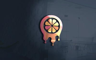 Vetor de modelo de logotipo de loja de sucos