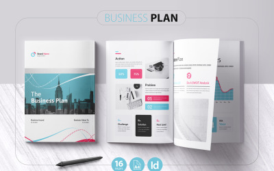Az üzleti terv - brosúra sablon