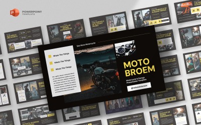 Motobroem - 摩托车PowerPoint模板