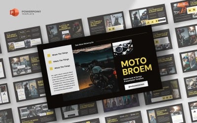 Motobroem - modelo de Powerpoint de motocicleta