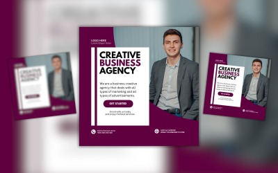 Szablon projektu agencji kreatywnego biznesu Canva