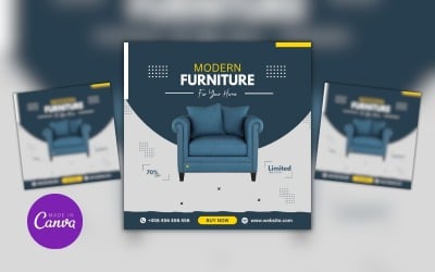 House Furniture Sale Canva Design Template