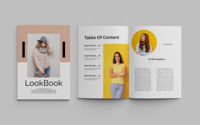 Modello per rivista Look Book__