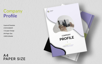 Modern cégprofil sablon_