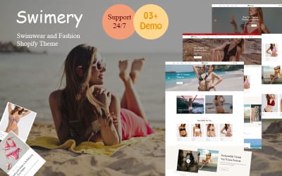 Swimery — moda plażowa i stroje kąpielowe Responsywny motyw Shopify