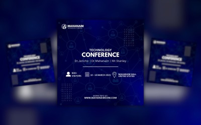 Teknikkonferens Canva Designmall
