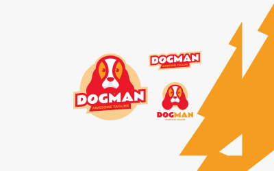 Einfaches Maskottchen-Logo-Design für Hunde 2