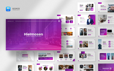 Heilmosen — шаблон Keynote с креативным градиентом