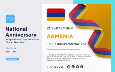 Armenia National Independence Day Celebration Banner