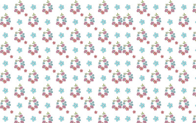 Blumen-Vektor-nahtloses Muster