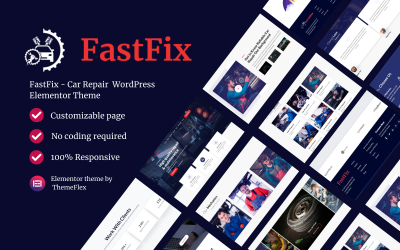 FastFix — WordPress Elementor тема для ремонта автомобилей