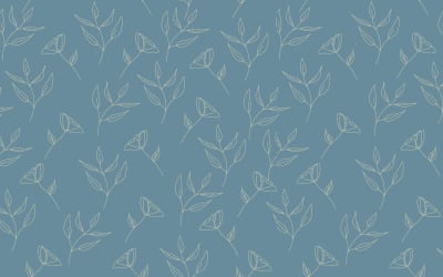 Modèle Sans Couture De Ligne De Fleurs