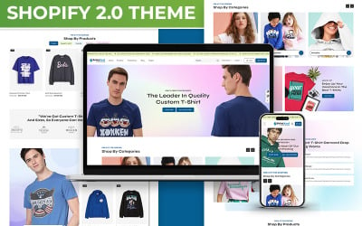Printxcel - Loja de impressão de camisetas Moda Multiuso Shopify 2.0 Tema responsivo