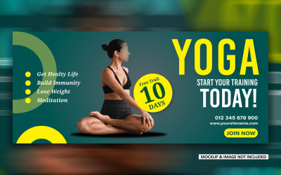 Bannière d&amp;#39;annonces promotionnelles de marque de médias sociaux GRATUITE Conception de couverture EPS