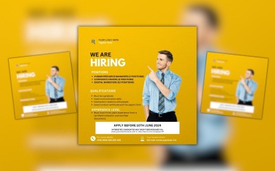 Hiring Modern Canva Design Template