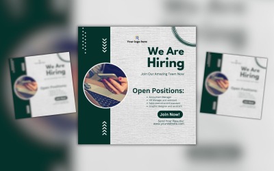 Modello di progettazione per l&amp;#39;assunzione di Canva per posizioni aperte