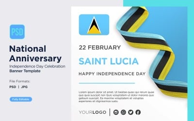 Banner de comemoração do Dia Nacional de Santa Lúcia