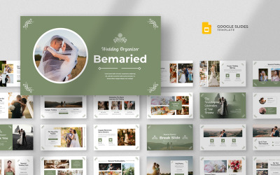 Bemaried - Bruiloft Google Slides-sjabloon
